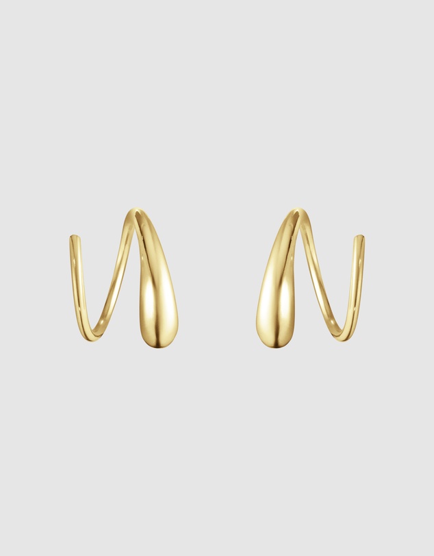 Georg Jensen - Mercy Swirl Earrings Gold