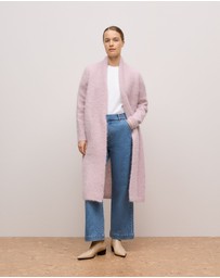 Trenery - Australian Cotton Blend Denim Tailored Pant in Mid Blue