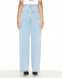 Dazie - Naples Pleat High Waisted Relaxed Jeans