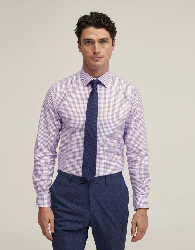 Oxford - Beckton Cotton Stretch Check Shirt
