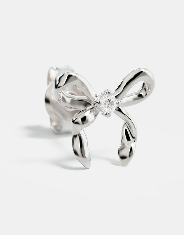 By Charlotte - Forever More Bow Stud Earrings
