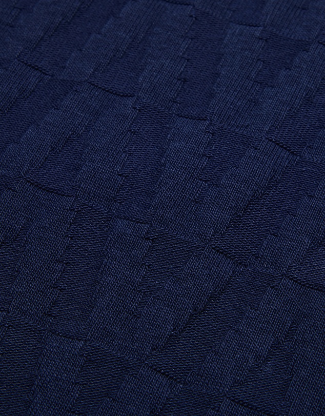 Calibre - Chevron Jacquard Polo Mid Blue