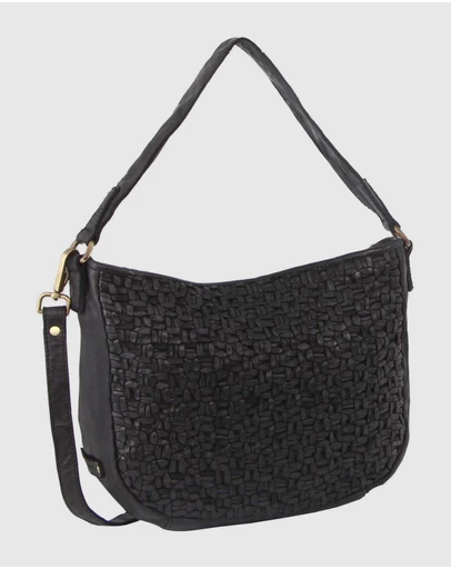Pierre Cardin - Woven Leather Cross-Body Bag