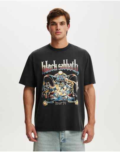 LCN BRA WASHED BLACK  BLACK SABBATH -
