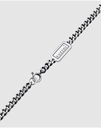 Kuzzoi - ICONIC EXCLUSIVE - Necklace Curb Chain Compass Solid 925 Sterling Silver