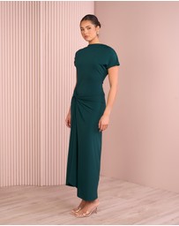 Azzurielle - Reynolds Boat Neck Maxi Dress