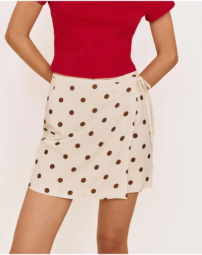 MINKPINK - Arielle Wrap Mini Skirt
