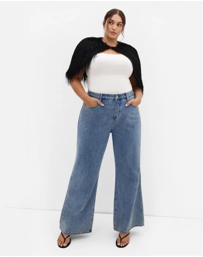 City Chic - Plus size Susie Capelet - black
