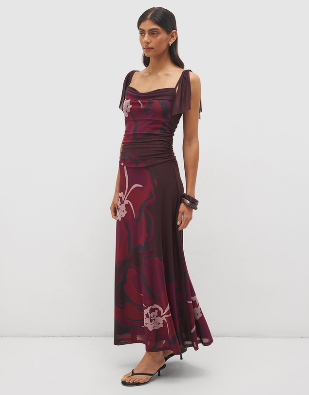 MON RENN - Lima Cowl Neck Dress