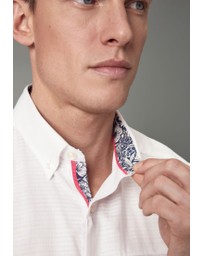 NEXT - Textured Trimmed Short Sleeve Shirt