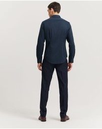 Country Road - Slim Fit Textured Travel Shirt
