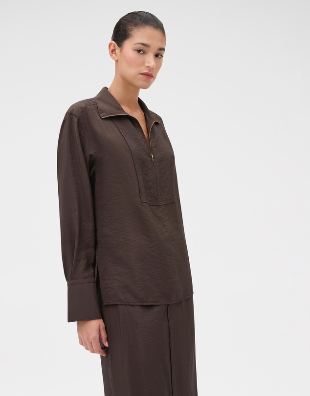 Oroton - Half Placket Zip Shirt