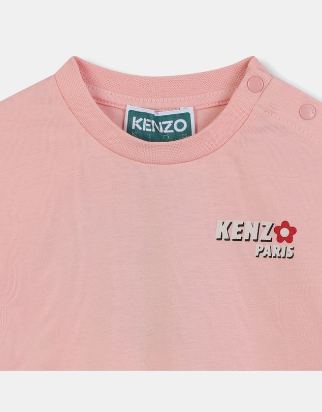 Kenzo Kids - Logo Flower Short Sleeve T-Shirt - Babies-Kids