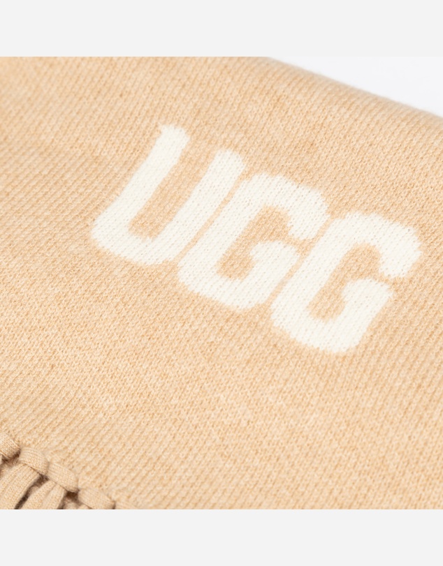Ozwear Connection Uggs - Ugg Logo Cashmere Aus Wool Woven Scarf