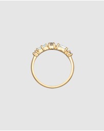 Elli Jewelry - Ring Gemstone Party 925 Sterling Silver Gold-Plated