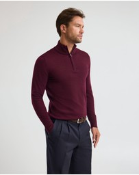 Oxford - Merino Zip-Neck Wool Pullover