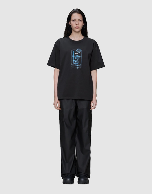 RAINS - Women's Classic T-Shirt Cubes Black