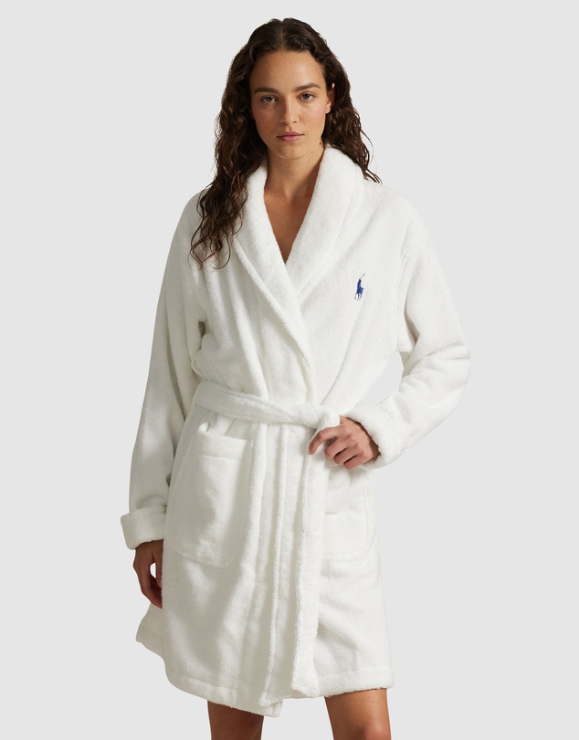 Polo Ralph Lauren - Polo Bear Short Woven Cotton Terry Robe