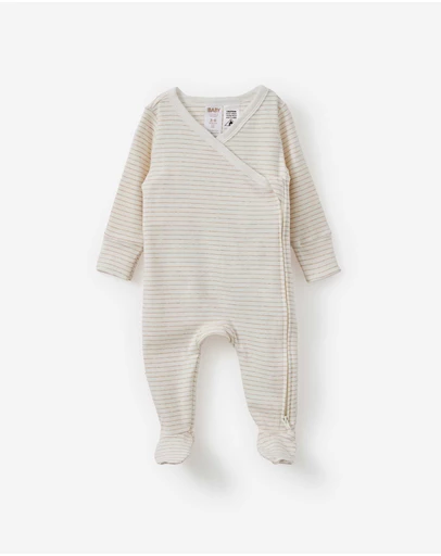 Cotton On Kids - Organic Cross Over Zip Romper