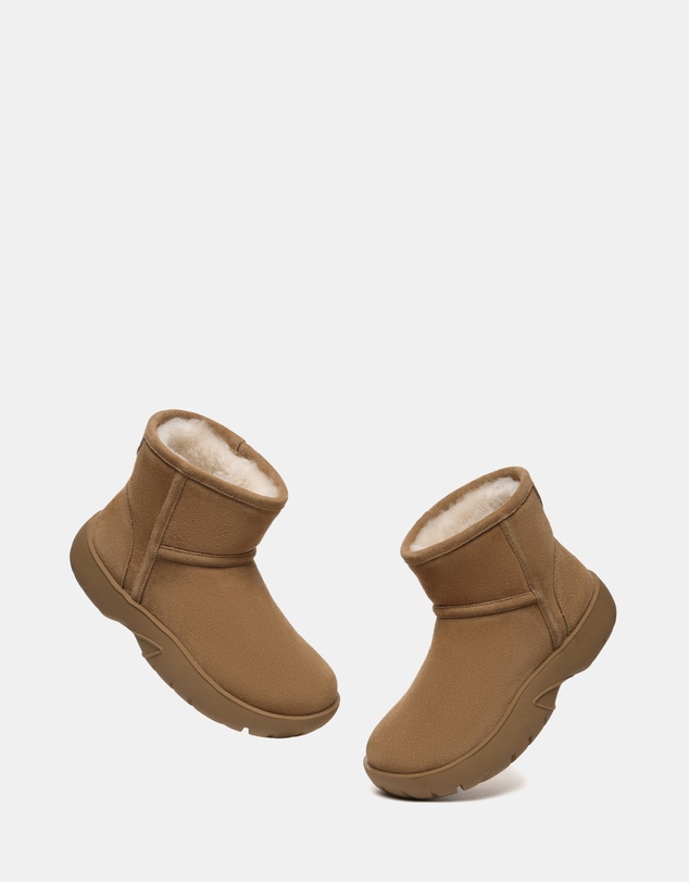 EVERAU - Australian Shepherd Ugg Salma Mini Cow Suede Upper UGG Boots