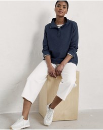 Seasalt - Seasalt Cornwall Navy Last Boat Sweatshirt