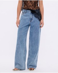 Minima Esenciales - Mid Rise Wide Leg Jeans