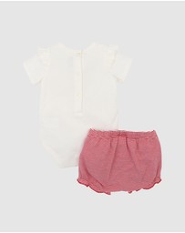 Bebe by Minihaha - Christmas Festive Reindeer Bodysuit & Shorts Set - Babies
