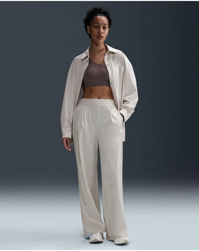 Nike - 24.7 PerfectStretch Dri-FIT High-Waisted Wide Leg Pants