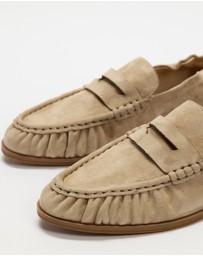 AERE - Comfort Back Suede Loafers