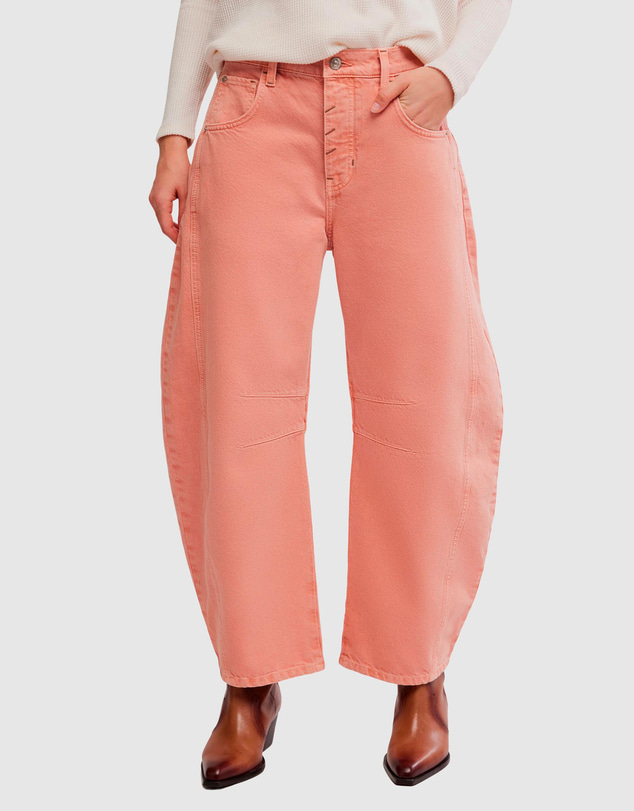 Free People - Good Luck Mid Rise Barrel Jeans