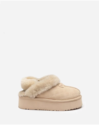 Ozwear Connection Uggs - Ugg Coquette Matelassé Logo Platform Slipper (Detachable Feature)