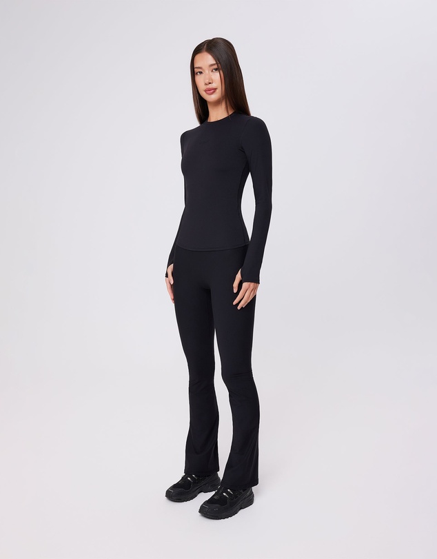 Upstate - Air Sculpt Long Sleeve Top - Black