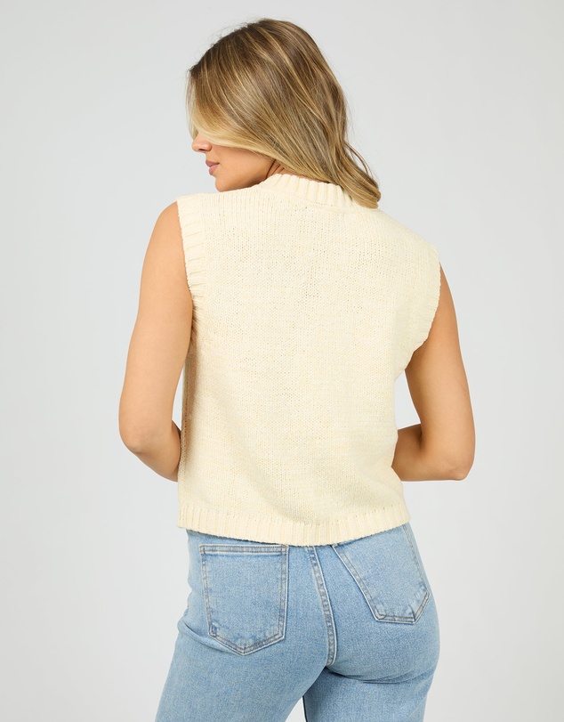 All About Eve - Talullah Knit Vest Vintage White