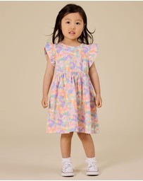 Goldie + Ace - Pastel Bouquet Lyla Dress - Babies-Kids