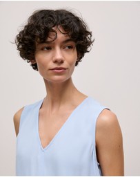Trenery - Soft Sleeveless Top in Soft Blue