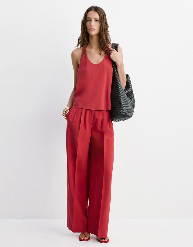 M.N.G - Straight Lyocell Trousers