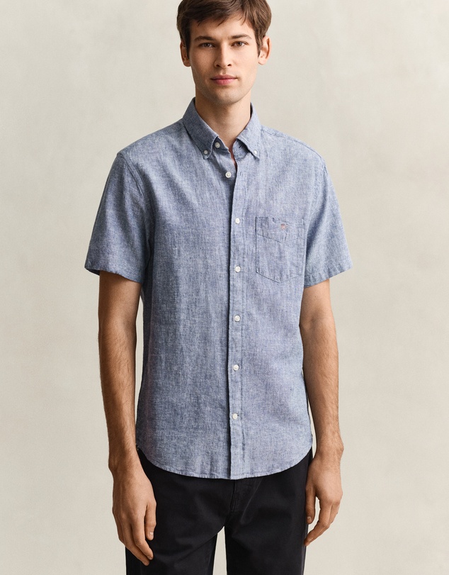 Gant - Cotton Linen Short Sleeve Shirt