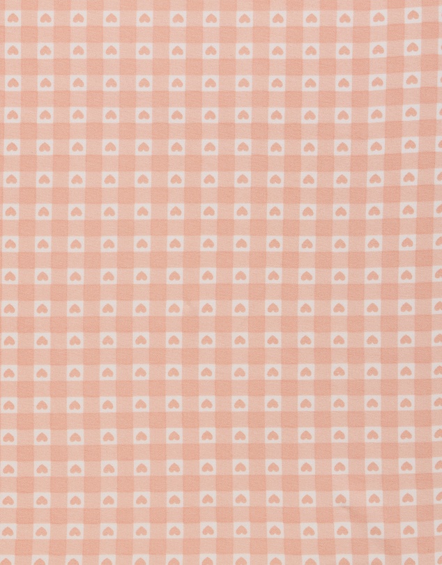 Kynd Baby - Fitted Cot Sheet in Heart Gingham