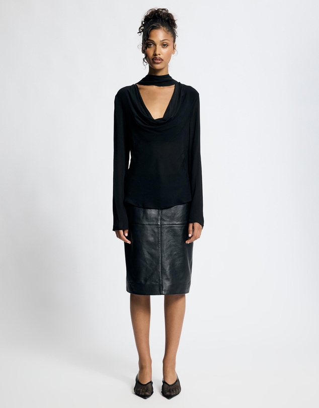 Lover - Morgana Cowl Scarf Neck Top
