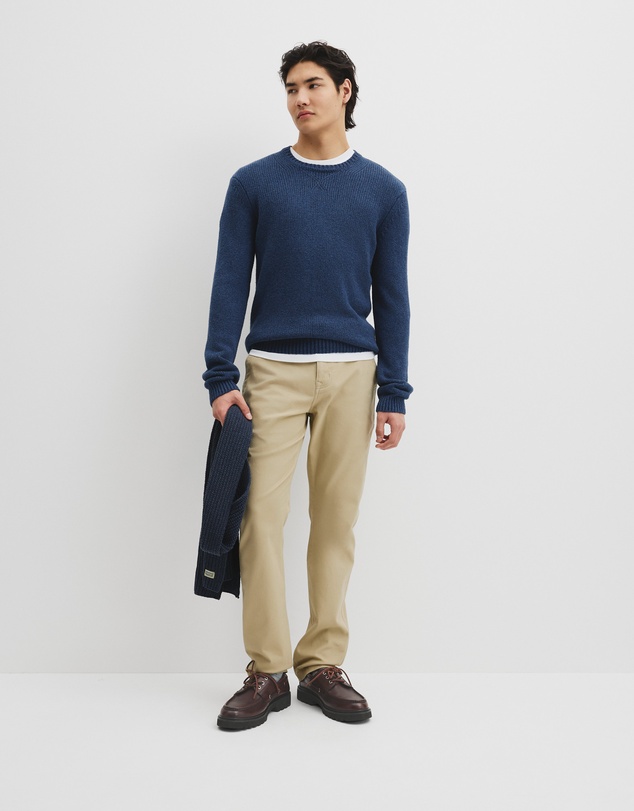 Country Road - Long Sleeve Cotton Crew Neck Knit