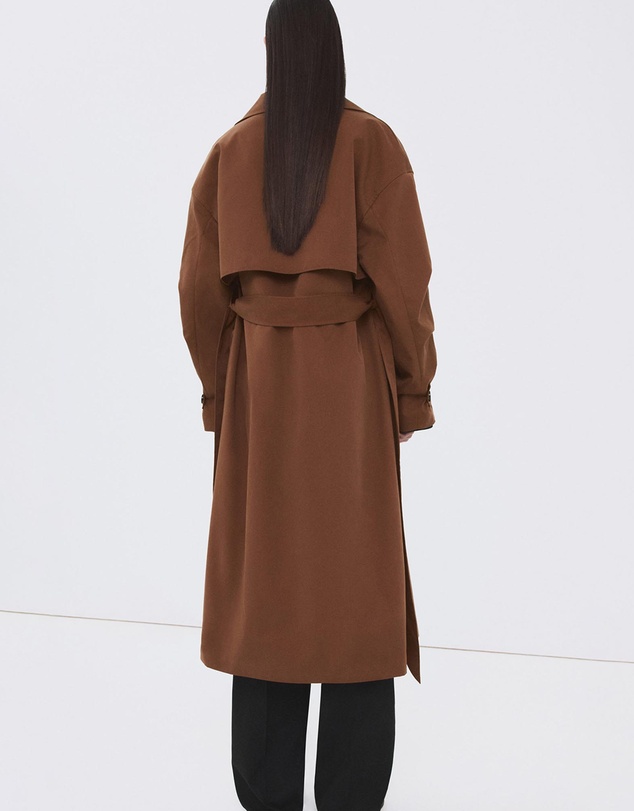 M.N.G - Long Double-Breasted Trench Coat