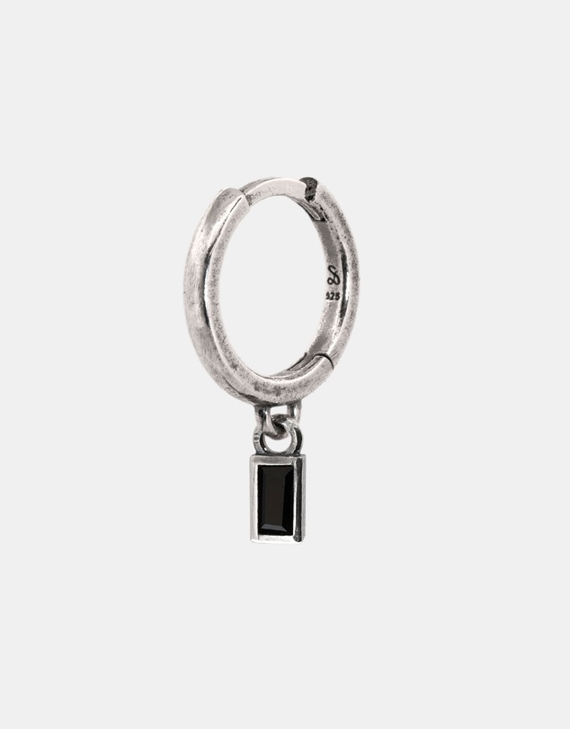 SUE THE BOY - Onyx Baguette Huggie