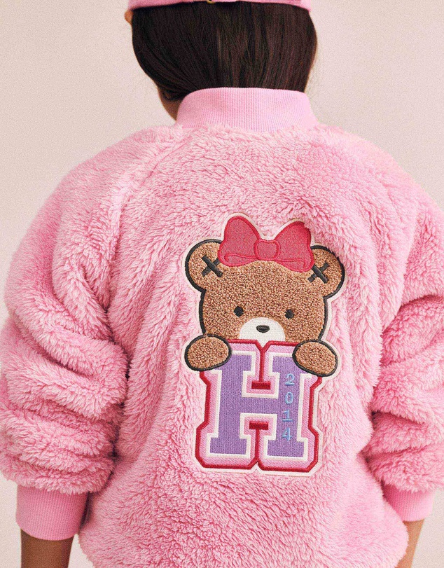 Huxbaby - Varsity Huxette Fur Jacket - Babies-Kids