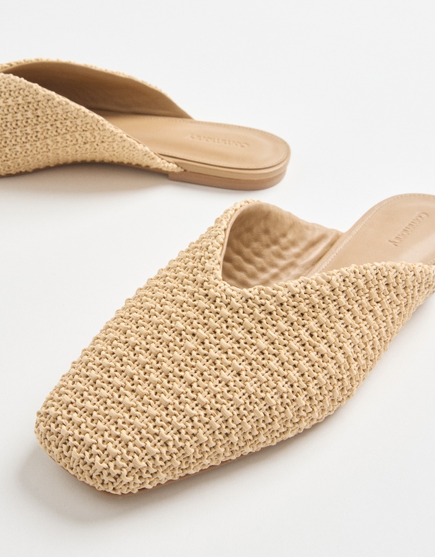Commonry - Amara Raffia Slide