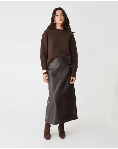 Forcast - Giselle Panel PU Skirt