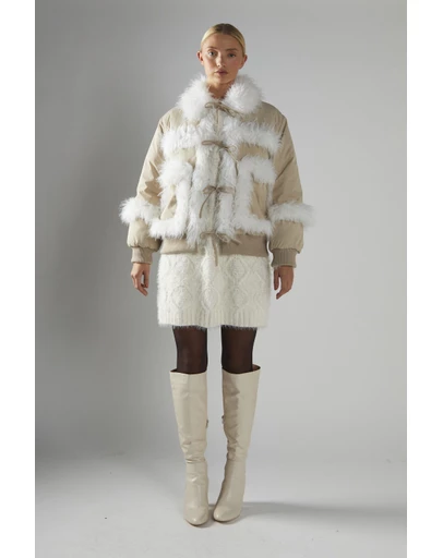 Glamorous - Tie Front Fur Lined Jacket