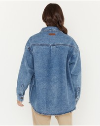 ALEXANDRA - Basen Shacket Blue Denim