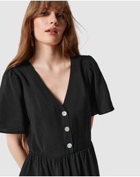 & Other Stories - V-Neck Midi Dress