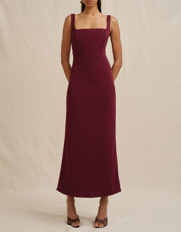 BY JOHNNY. - Basia Bodice Midi Dress