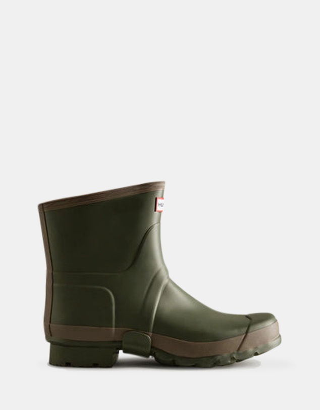 Hunter - Women's Gardener Short Boot Dark Olive/Clay